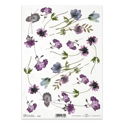 Papier ryżowy ITD A4 R0118, kwiaty